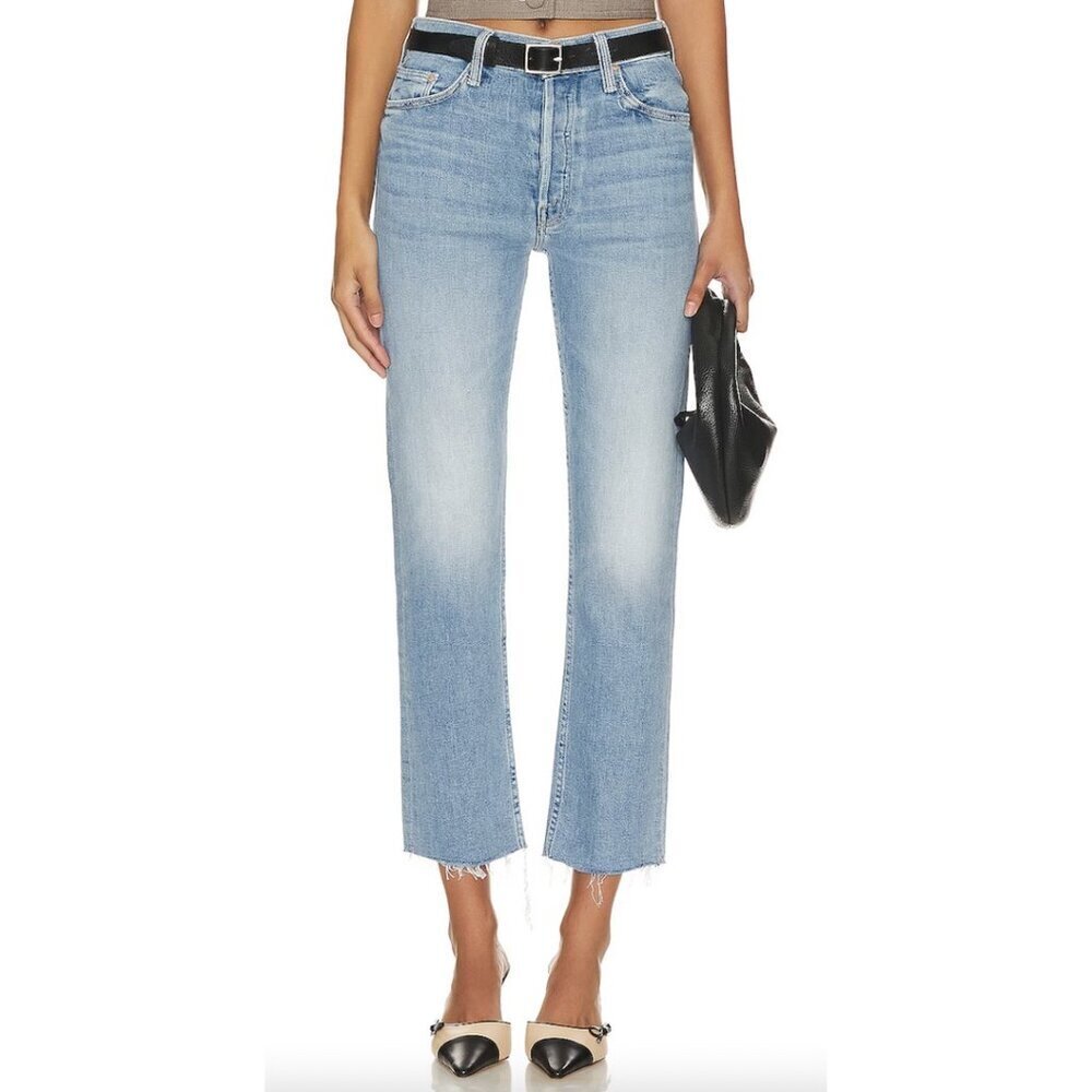 MOTHER The Tomcat Ankle Fray in Wash Kitty Corner Size US 25